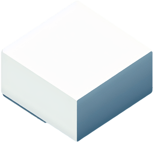 White square with small shade. 2d..
Single Game Texture. In-Game asset. 2d. Blank background. High contrast. No shadows.