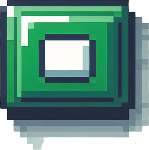 green plain UI button. pixelated. 8 bit. rectangular. Single Game Texture. In-Game asset. 2d. Blank background. High contrast. No shadows.
