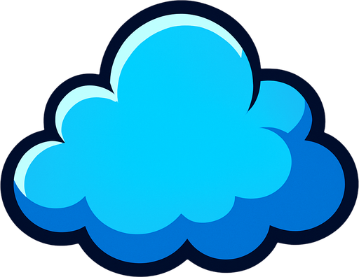 Nube.
In-Game asset.  2d.  High contrast.  No shadows