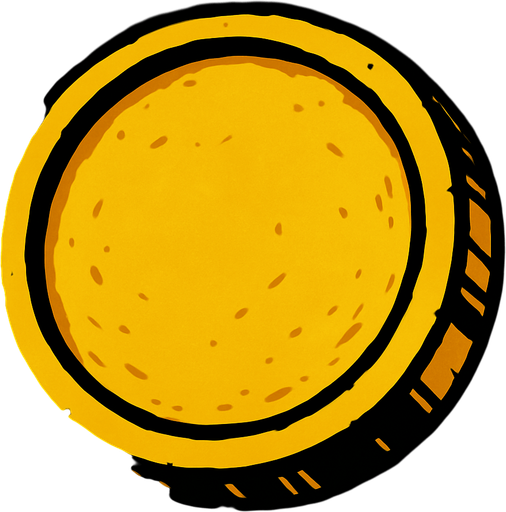 Oro.
In-Game asset.  2d.  High contrast.  No shadows