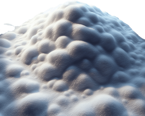 realistic Snowy ground, top view