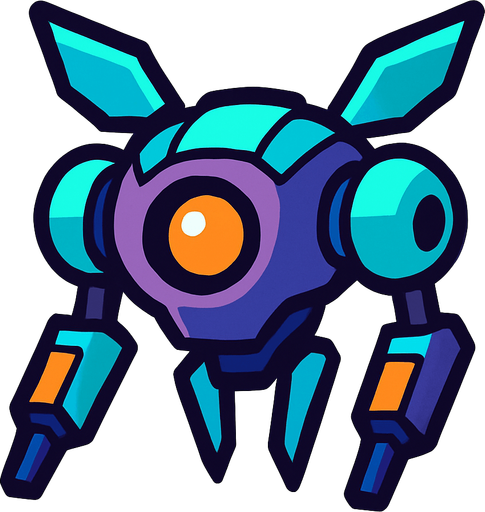 dron enemy.
In-Game asset.  2d.  High contrast.  No shadows