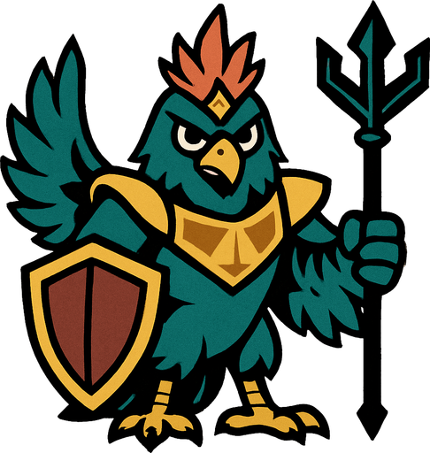 2d bird guardian.
In-Game asset.  2d.  High contrast.  No shadows