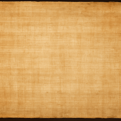 thin and long papyrus paper. Horizontally long