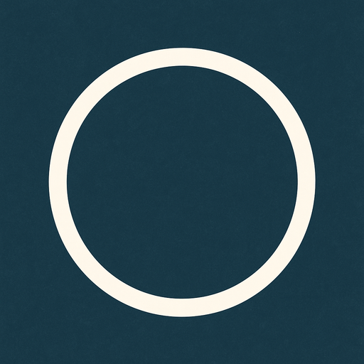 white circle.
empty inside