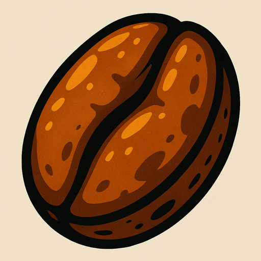 robusta bean.
In-Game asset.  2d.  High contrast.  No shadows