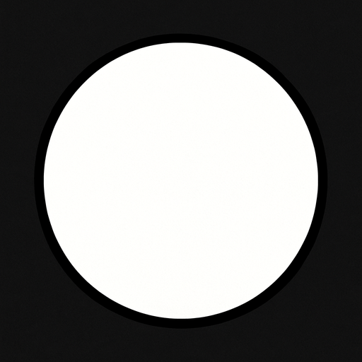 white color circle.
In-Game asset.  2d.  High contrast.  No shadows