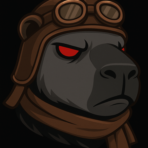 Ponle un gorro de piloto cafe  y una bufanda cafe. Simulando que es un piloto