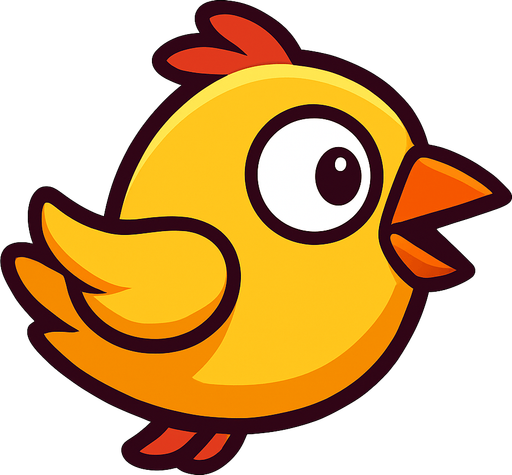 oyunlardaki kuş.
In-Game asset.  2d.  High contrast.  No shadows