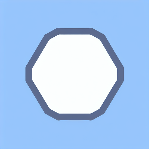 Single White Hexagon, soft edges, simple, vector. Round corners. All white.
Single Game Texture. In-Game asset. 2d. Blank background. High contrast. No shadows.