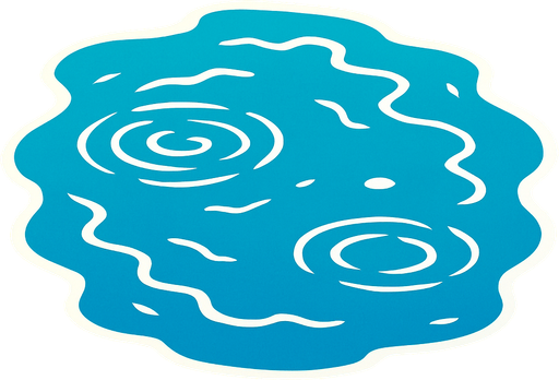 Water.
In-Game asset.  2d.  High contrast.  No shadows