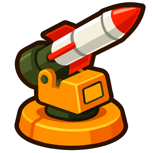 Missile launcher BTD6.
In-Game asset.  2d.  High contrast.  No shadows