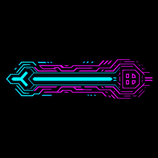 Cyberpunk style lane divider for music rhythm game that is horizontal and used for judging the touching of rhythm 
In-Game asset.  2d.  High contrast.  No shadows