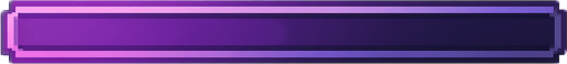 A minimalist horizontal pixel art timeline bar, 2048x40 resolution, designed for a lo-fi rhythm pixel game. The bar is sleek and thin, with subtle purple and violet tones, no numbers or markers. The style is consistent with a DJ-themed interface — soft glowing edges, pixel-perfect precision, and no background (transparent). The bar should feel modern yet retro, fitting into a dreamy neon-lit rhythm game UI..
In-Game asset.  2d.  High contrast.  No shadows