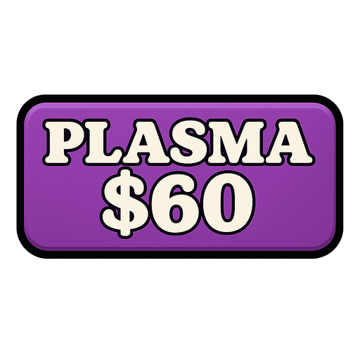 Make button purple and change test to say 'Plasma $60'