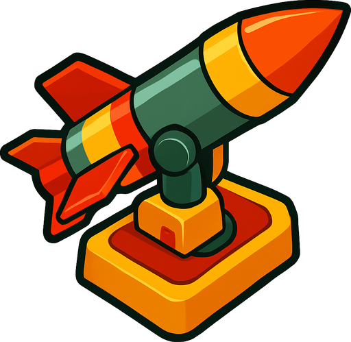 Missile launcher BTD6.
In-Game asset.  2d.  High contrast.  No shadows