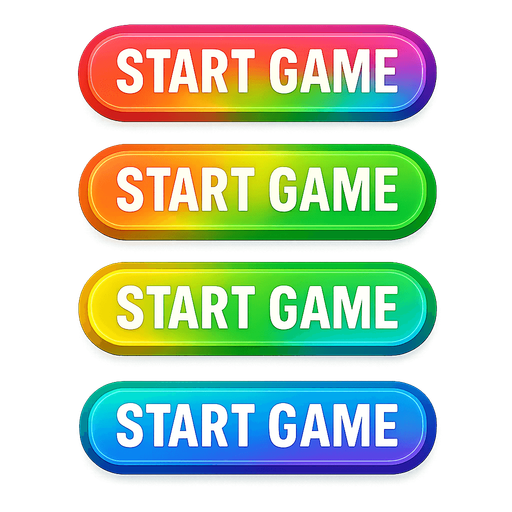 same buttons with rainbow colors