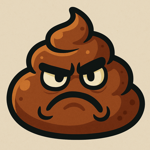 kaka yüzü.
In-Game asset.  2d.  High contrast.  No shadows