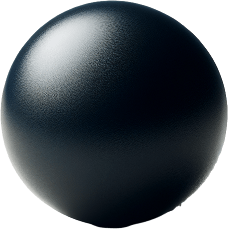 Black Squash ball.