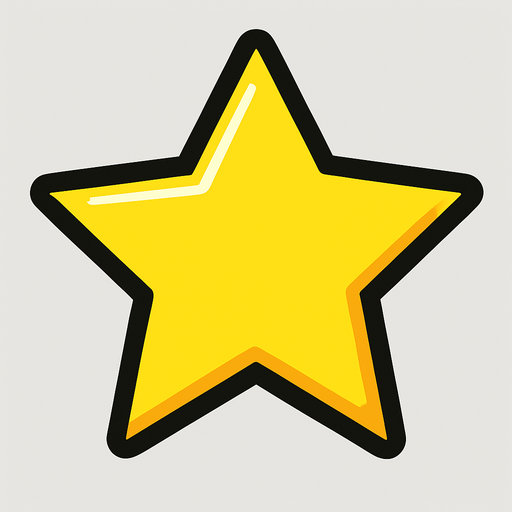 Star.
In-Game asset.  2d.  High contrast.  No shadows