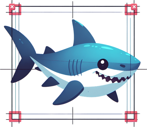 По кадровая анимация акулы.
Single Game Texture. In-Game asset. 2d. Blank background. High contrast. No shadows.