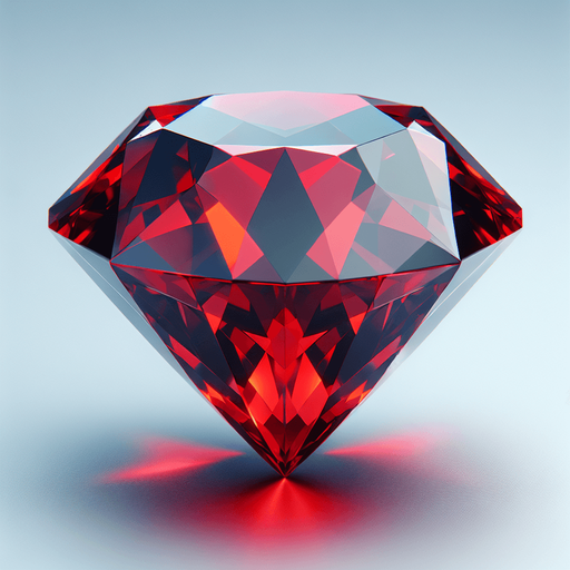 3d red diamond.
In-Game asset. 3d. Blank background. High contrast. No shadows.