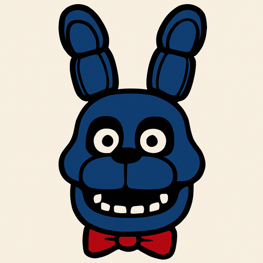 Bonnie head.
In-Game asset.  2d.  High contrast.  No shadows