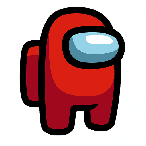 crewmate among us.
In-Game asset.  2d.  High contrast.  No shadows