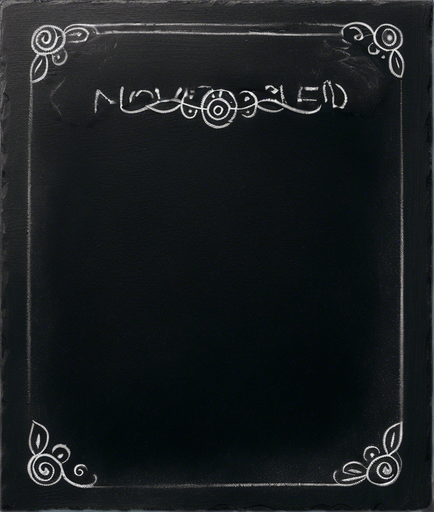 Text "NOVICE BLEND" in chalk, handwritten