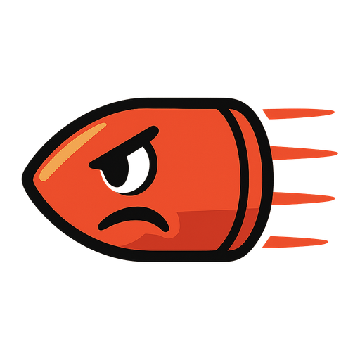 enemyBullet.
In-Game asset.  2d.  High contrast.  No shadows