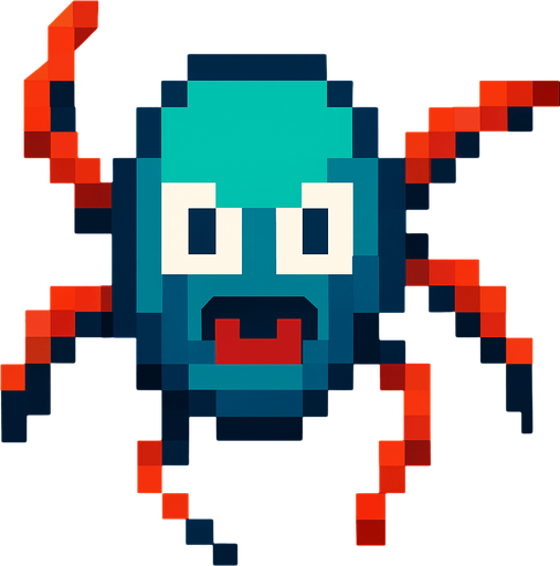 Sin modificar nada más solo mueve las patas de la araña derechas