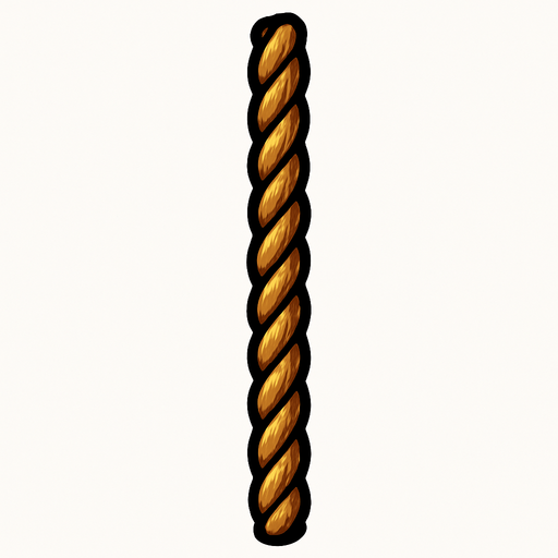 upright long rope.
In-Game asset.  2d.  High contrast.  No shadows