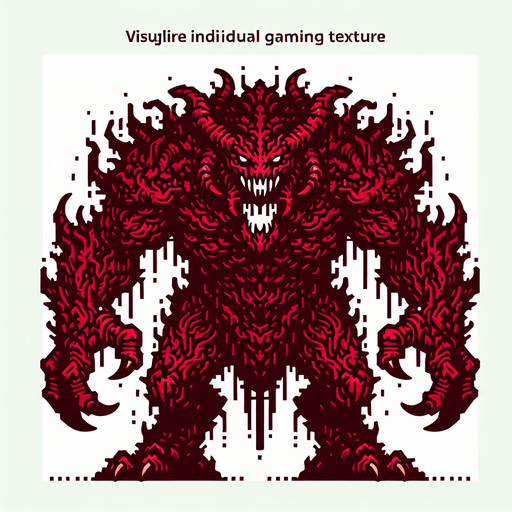 monster dark red meta blu.
Single Game Texture.  In-Game asset.  2d.  Blank background.  High contrast.  No shadows