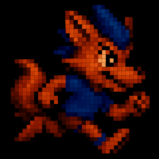 Corriendo, pixelart