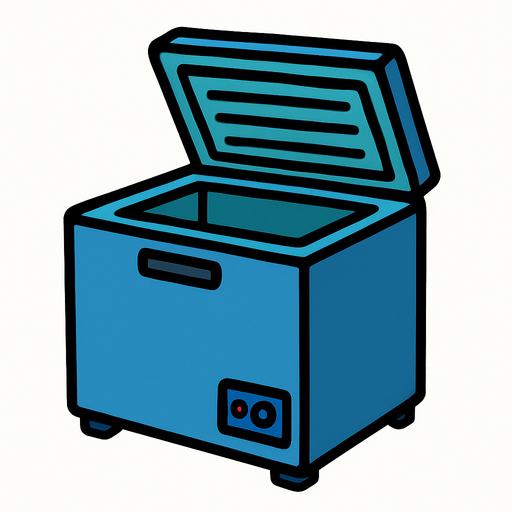 Un congelador.
In-Game asset.  2d.  High contrast.  No shadows