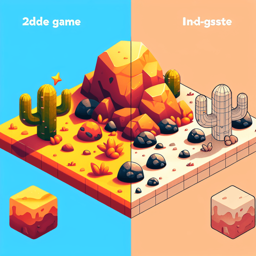 Create a desert rock. The goal is to capture a lively and playful location..
Single Game Texture. In-Game asset. 2d. Blank background. High contrast. No shadows.