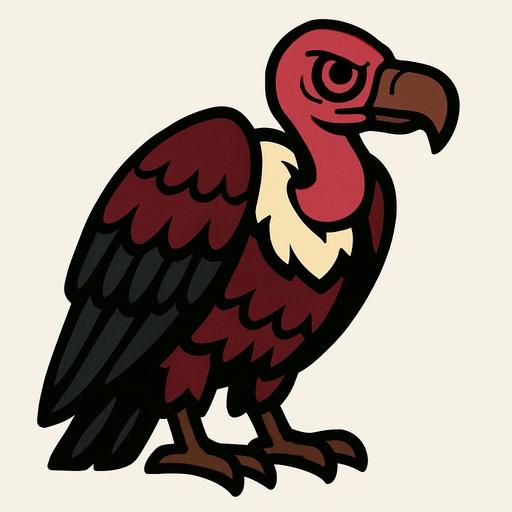 Vulture.
In-Game asset.  2d.  High contrast.  No shadows