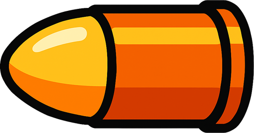 Mermi.
In-Game asset.  2d.  High contrast.  No shadows