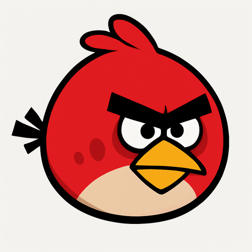 Kuşu Angry Birds oyunundaki Red olarak değiştir.
In-Game asset.  2d.  High contrast.  No shadows