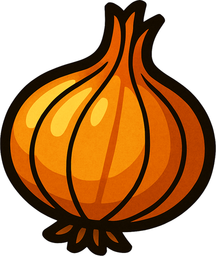 Onion.
In-Game asset.  2d.  High contrast.  No shadows