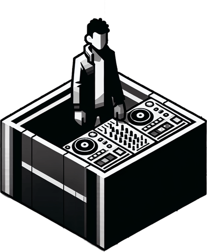 Dj Alock.
Single Game Texture. In-Game asset. 2d. Blank background. High contrast. No shadows.