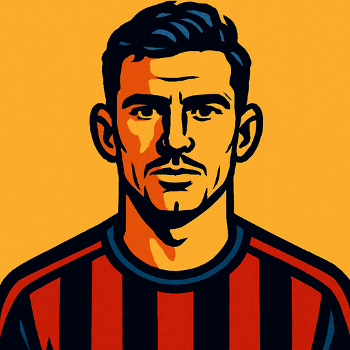 football player portre.
In-Game asset.  2d.  High contrast.  No shadows