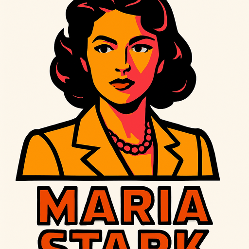 maria stark.
In-Game asset.  2d.  High contrast.  No shadows