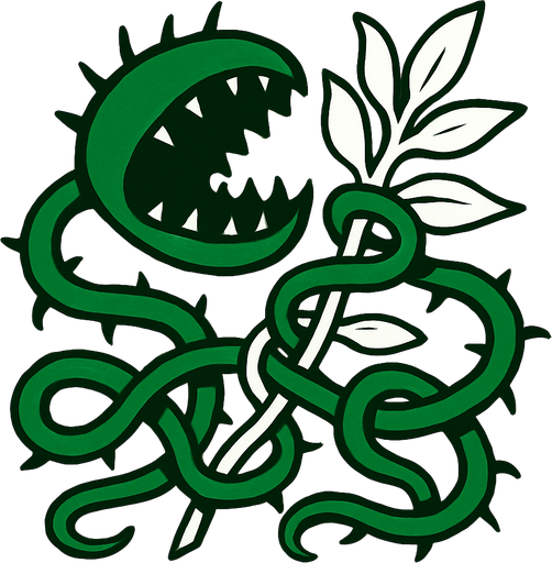 stickyVineSnare.
2d.  High contrast.  No shadows