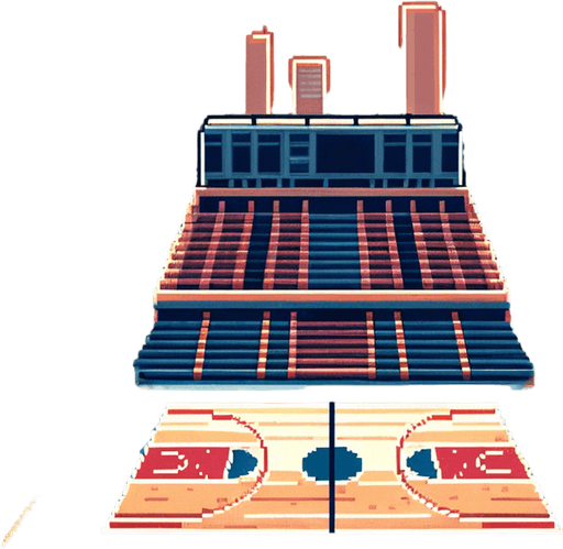 remove the highlighted basketball baskets, or make them low contrast.