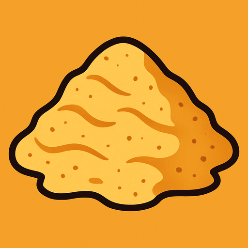 sand.
In-Game asset.  2d.  High contrast.  No shadows