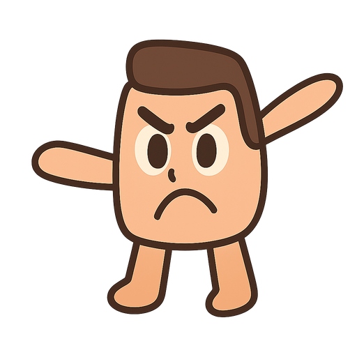 a man but cute
. No background. Transparent background. Blank background. No shadows. 2d. In-Game asset. flat