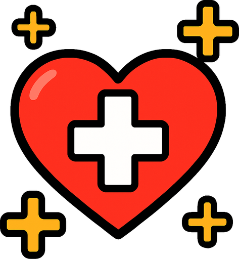 health powerup.
In-Game asset.  2d.  High contrast.  No shadows