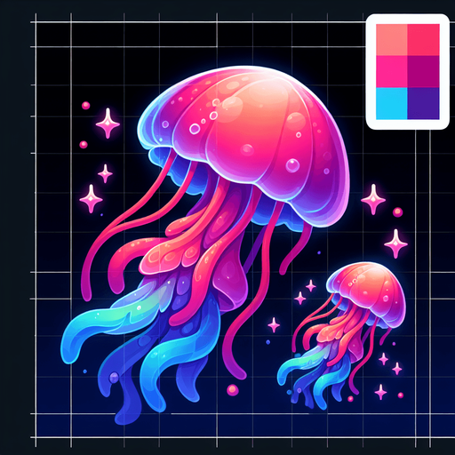 Jellyfish.
Single Game Texture.  In-Game asset.  2d.  Blank background.  High contrast.  No shadows