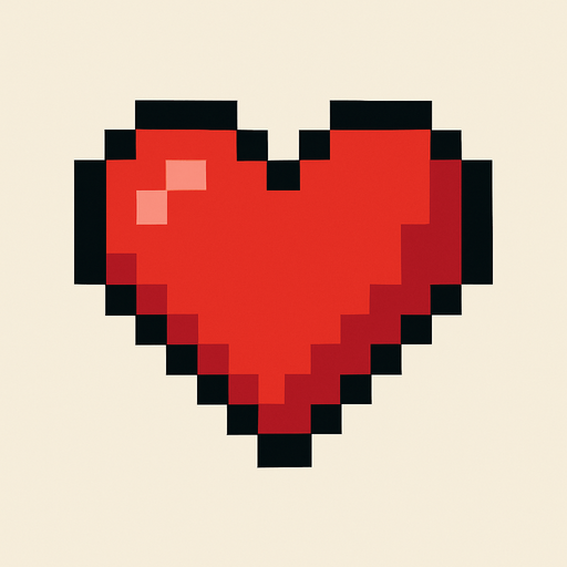 pixel hearth.
In-Game asset.  2d.  High contrast.  No shadows